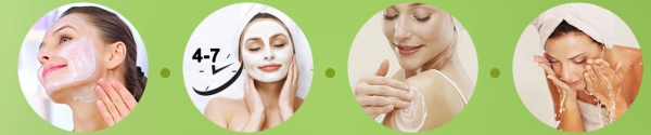 Verwendung, Gesichtsmaske, Anwendung