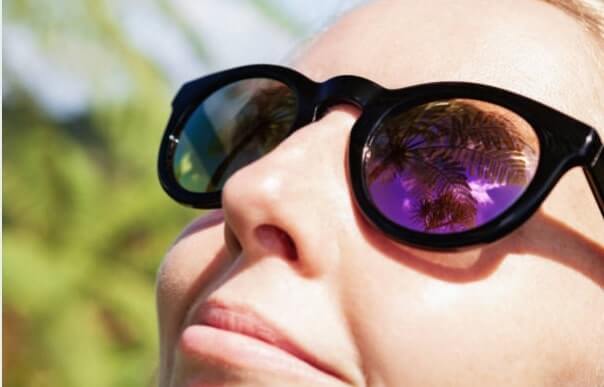 Sonneneinstrahlung eine Schutzbrille